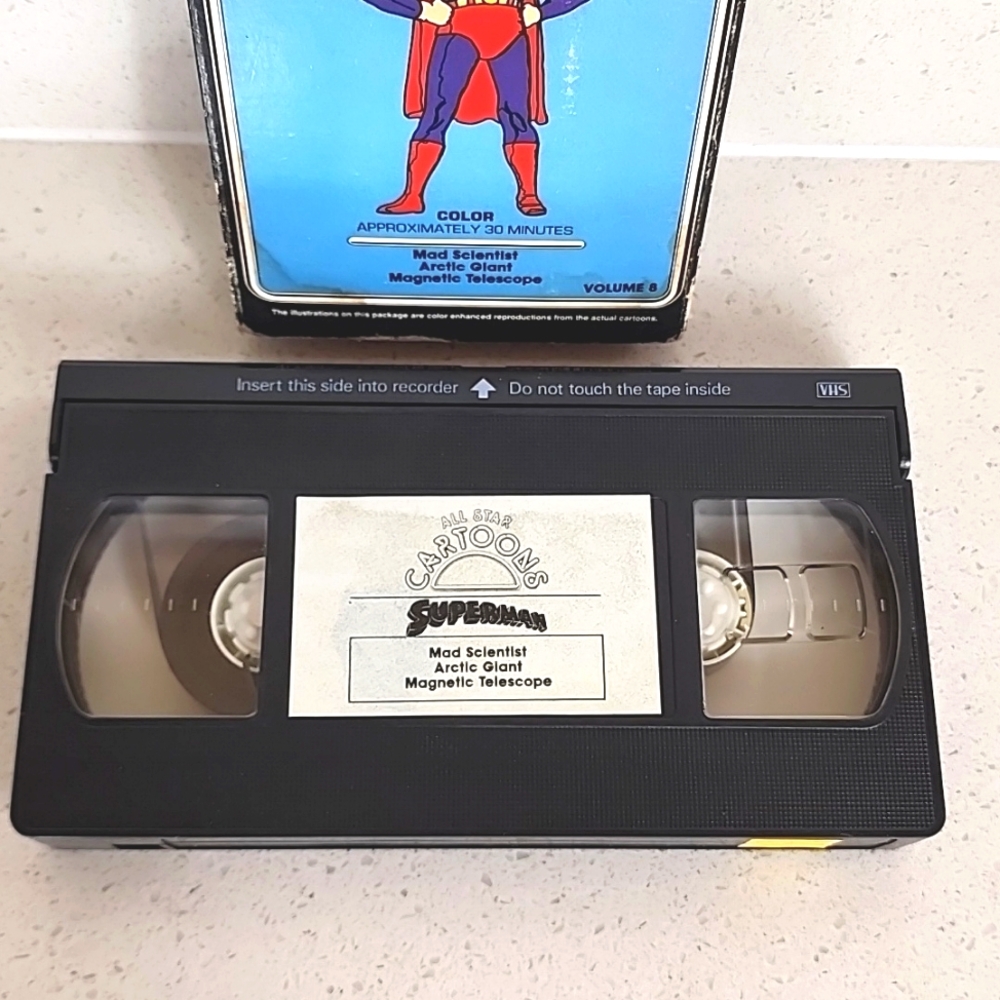 Superman Vintage VHS All Star Cartoons - Picture 2 of 5